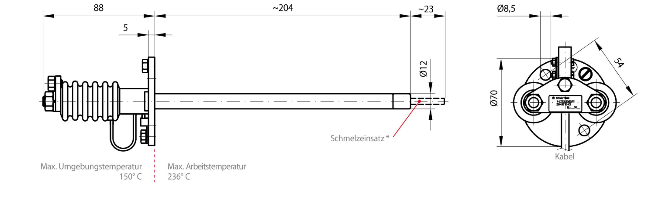 Massbild Zh437 K De 2x