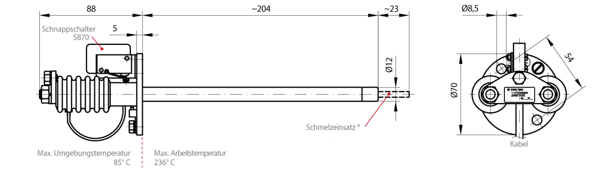 Massbild Zh437 K H De 2x